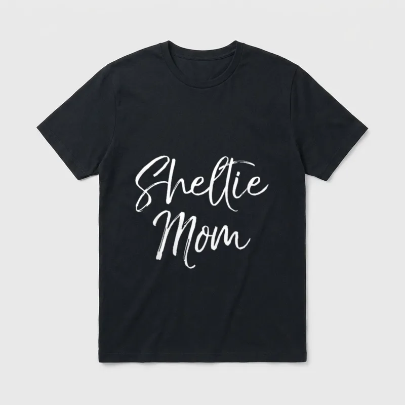 Shetland Pony Sheepdog Mother's T-Shirt – Klassisches T-Shirt in Schwarz
