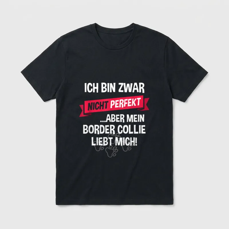 Border Collie Hund Hundehalter T-Shirt – Klassisches T-Shirt in Schwarz