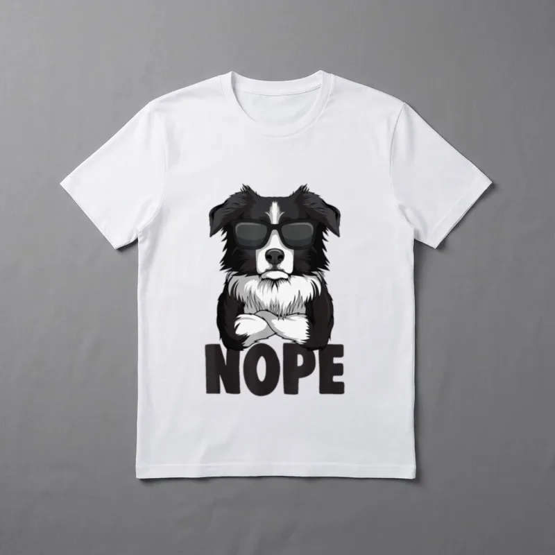 Border Collie Hunde Frauchen T-Shirt – Klassisches T-Shirt in Schwarz