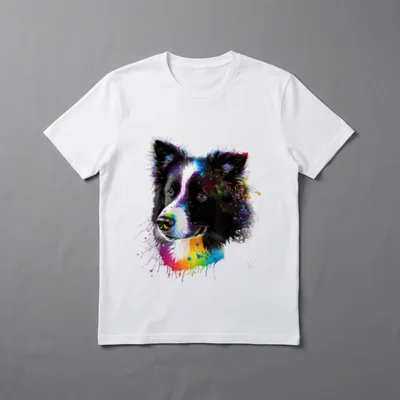 Süßer Border Collie Hund T-Shirt – Klassisches T-Shirt in Schwarz