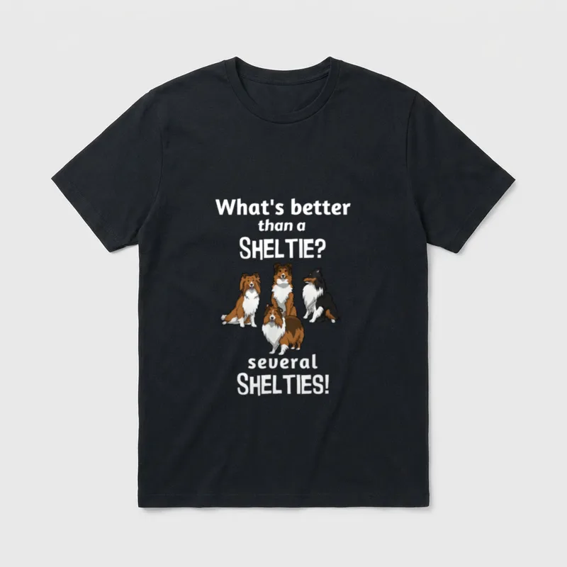 Süßes mehrere Shelties besser T-Shirt – Klassisches T-Shirt in Schwarz