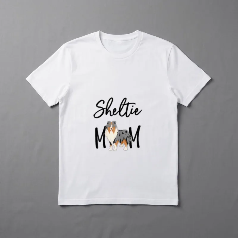 Sheltie Shelties MERLE Sheltie T-Shirt – Klassisches T-Shirt in Schwarz