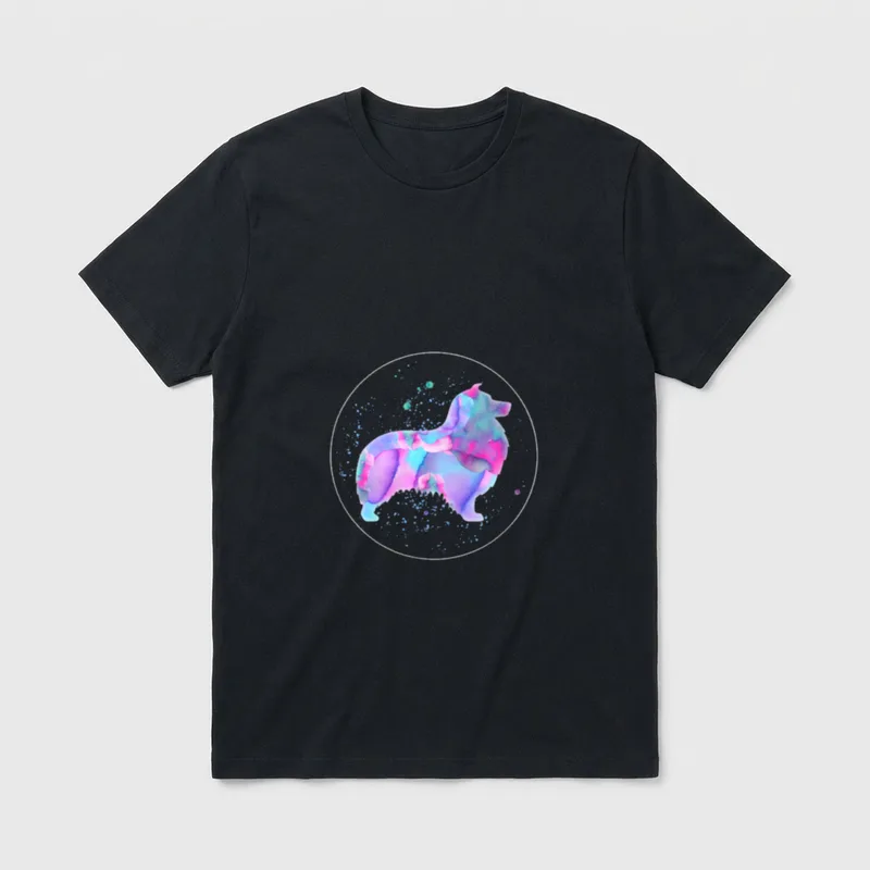 Sheltie Border Collie T-Shirt – Klassisches T-Shirt in Schwarz