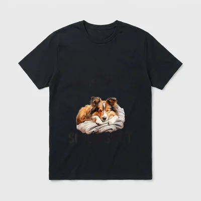 Sheltie Offizielles Schlafshirt T-Shirt – Klassisches T-Shirt in Schwarz