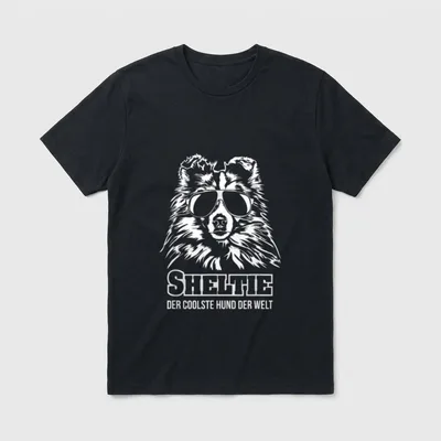 Sheltie cooler Hund Hunde T-Shirt – Klassisches T-Shirt in Schwarz
