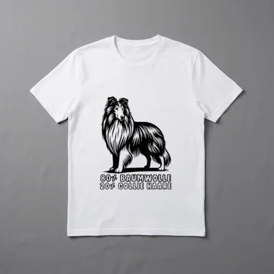 Langhaarcollie Langhaar Collie Hund Border Collie T-Shirt – Klassisches T-Shirt in Schwarz