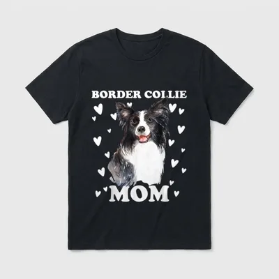 Border Collie Mama Mutti T-Shirt – Klassisches T-Shirt in Schwarz