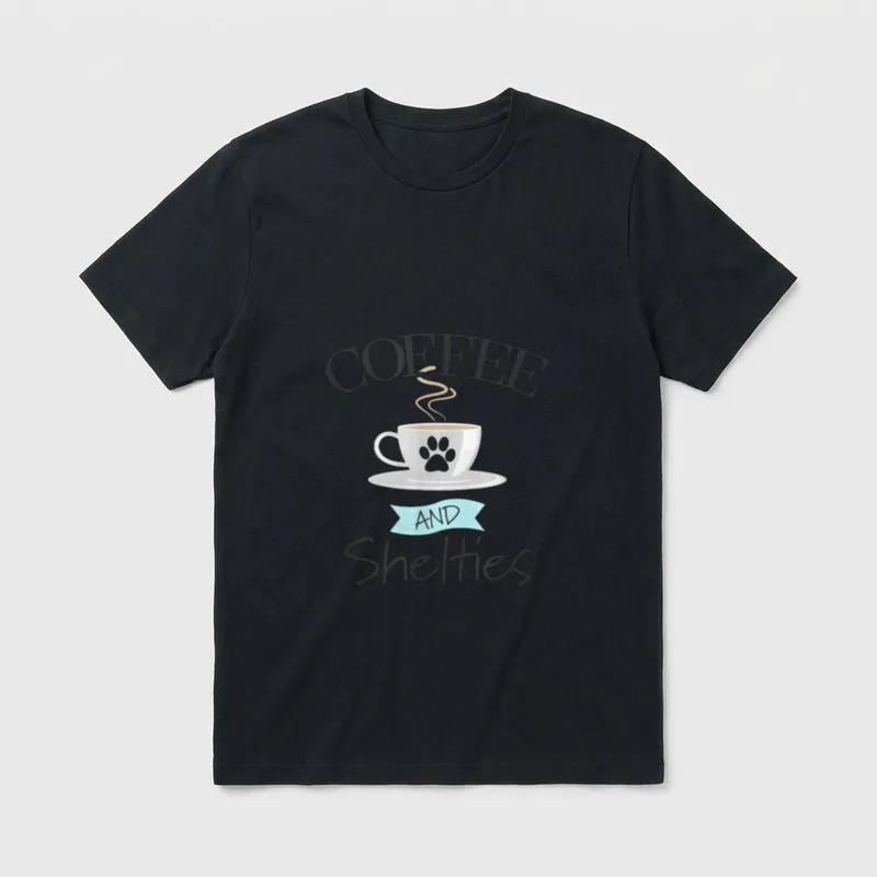 Shetland Sheepdog Dog & T-Shirt – Klassisches T-Shirt in Schwarz