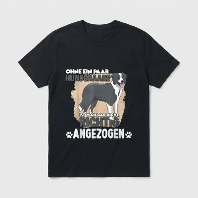 Lustiges Border Collie Motiv T-Shirt – Klassisches T-Shirt in Schwarz