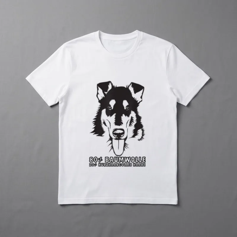 Kurzhaarcollie Kurzhaar Collie Hund T-Shirt – Klassisches T-Shirt in Schwarz