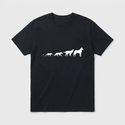 Kurzhaarcollie Hunde Evolution T-Shirt – Klassisches T-Shirt in Schwarz