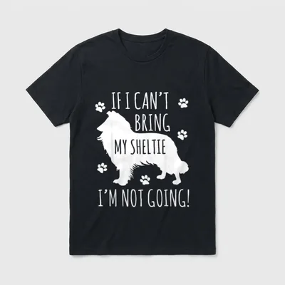 Sheltie Hund Wenn ich T-Shirt – Klassisches T-Shirt in Schwarz