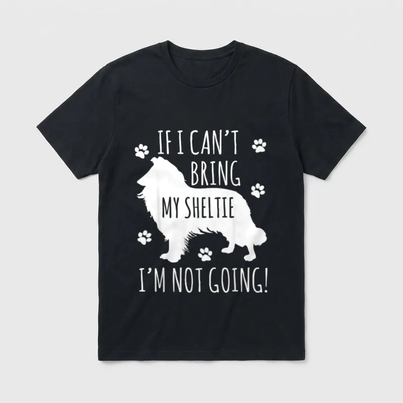 Sheltie Hund Wenn ich T-Shirt – Klassisches T-Shirt in Schwarz