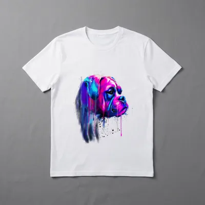 Boxer Hund T-Shirt – Klassisches T-Shirt in Schwarz