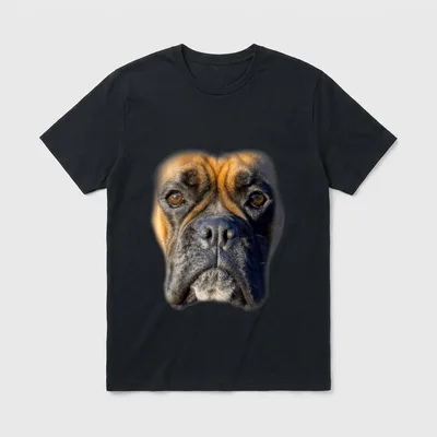 Boxer Hunde Gesicht Hunde T-Shirt – Klassisches T-Shirt in Schwarz