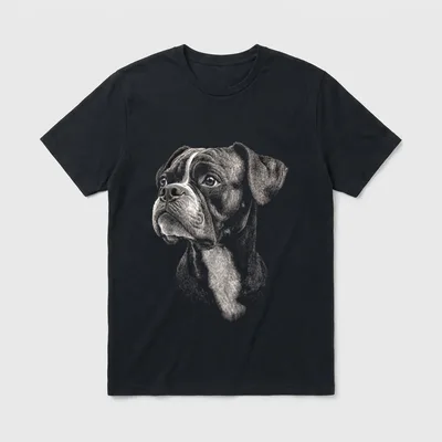 Boxer Hund Motiv Pet T-Shirt – Klassisches T-Shirt in Schwarz