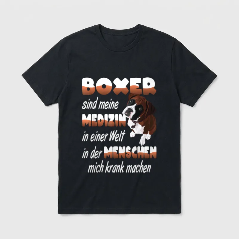 Boxer Hund Hundeliebhaber Deutscher T-Shirt – Klassisches T-Shirt in Schwarz