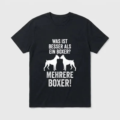 Deutscher Boxer Hund Boxerbesitzer T-Shirt – Klassisches T-Shirt in Schwarz