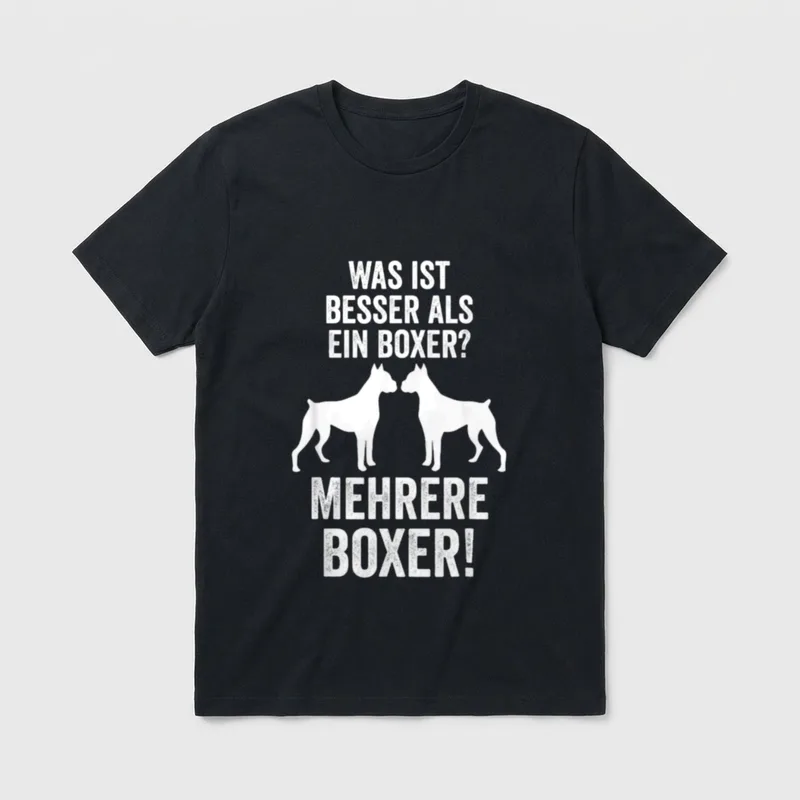 Deutscher Boxer Hund Boxerbesitzer T-Shirt – Klassisches T-Shirt in Schwarz