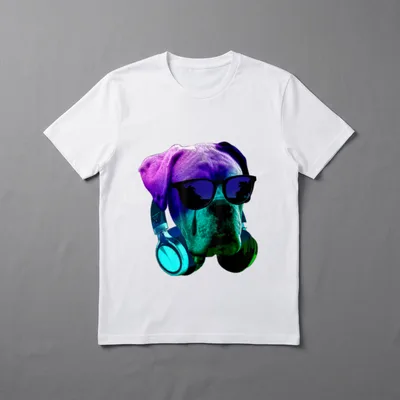 Deutscher Boxer DJ T-Shirt – Klassisches T-Shirt in Schwarz