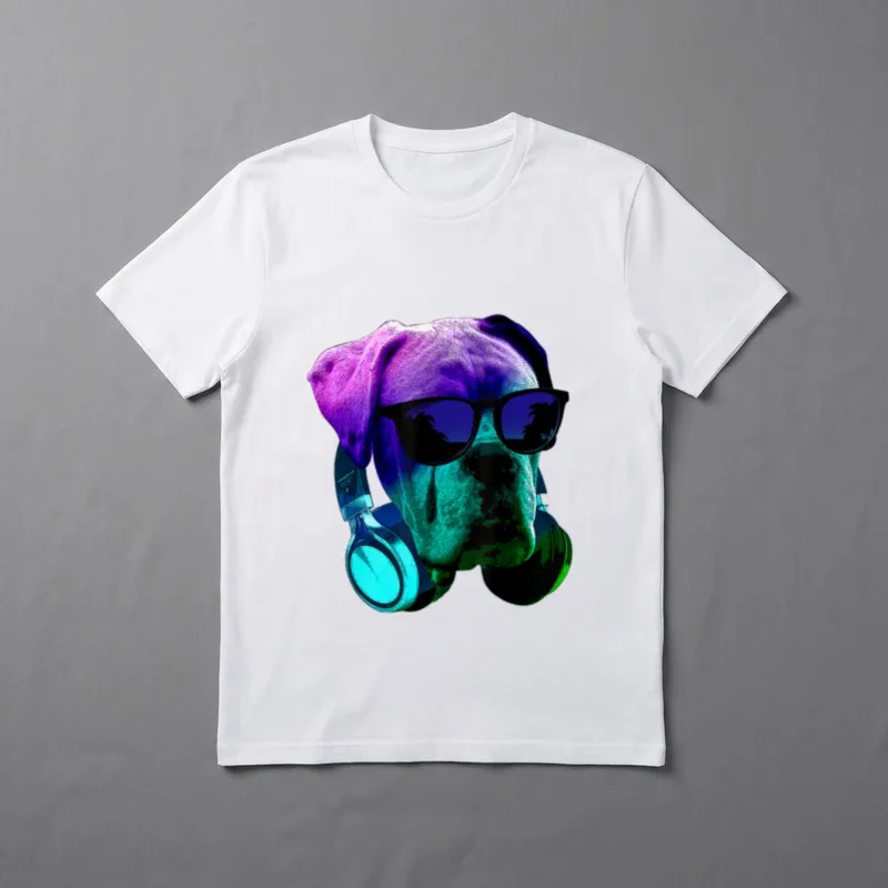 Deutscher Boxer DJ T-Shirt – Klassisches T-Shirt in Schwarz
