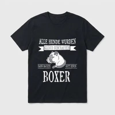 Alle gleich Boxer Hund T-Shirt – Klassisches T-Shirt in Schwarz