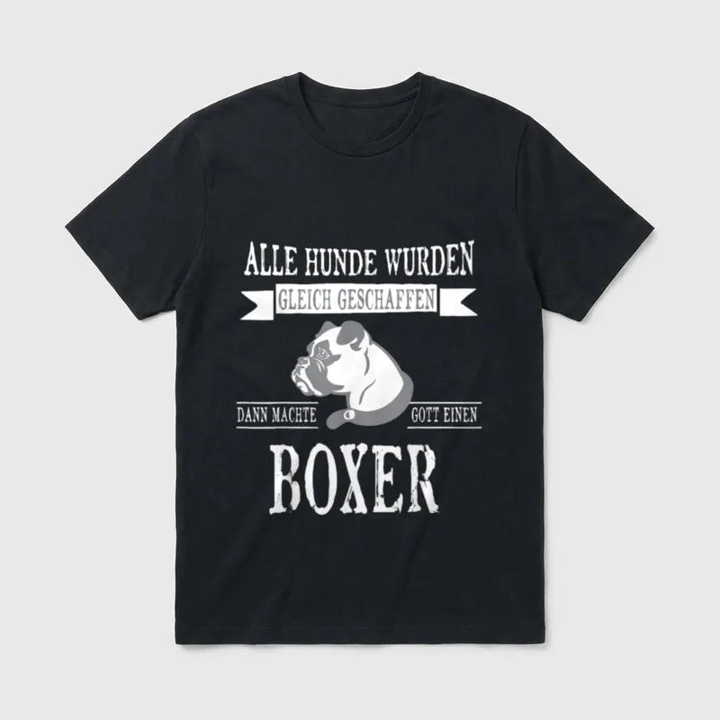 Alle gleich Boxer Hund T-Shirt – Klassisches T-Shirt in Schwarz