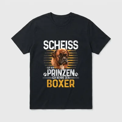 Boxer Hund Hunderasse T-Shirt – Klassisches T-Shirt in Schwarz