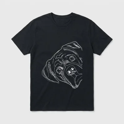 Witziger Hund Deutscher Boxer T-Shirt – Klassisches T-Shirt in Schwarz