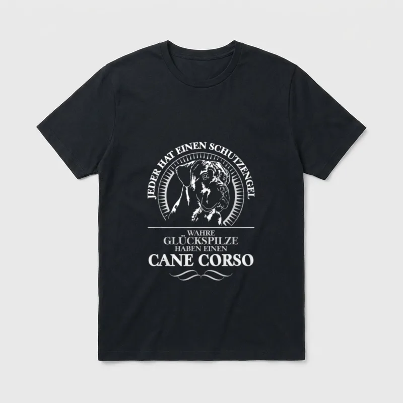 Cane Corso Schutzengel Hunde T-Shirt – Klassisches T-Shirt in Schwarz