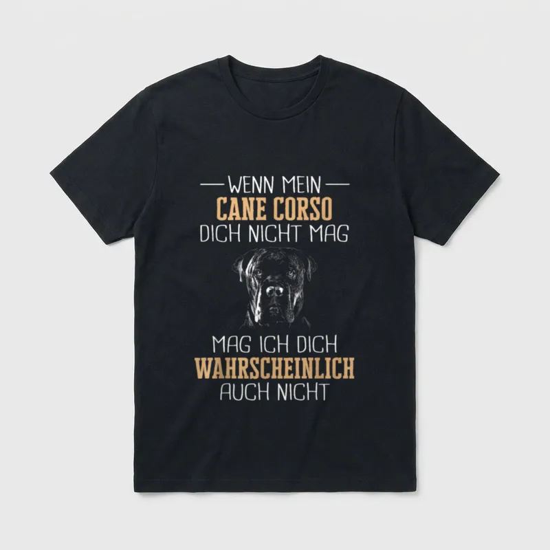 Cane Corso Italiano Hund T-Shirt – Klassisches T-Shirt in Schwarz