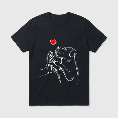 Cane Corso Hunde Liebe T-Shirt – Klassisches T-Shirt in Schwarz