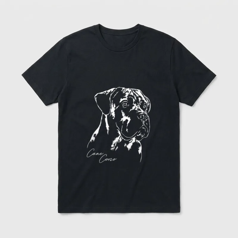 Cane Corso Hund Hunde T-Shirt – Klassisches T-Shirt in Schwarz