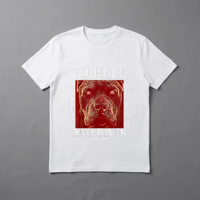 Cane Corso zur Hölle T-Shirt – Klassisches T-Shirt in Schwarz