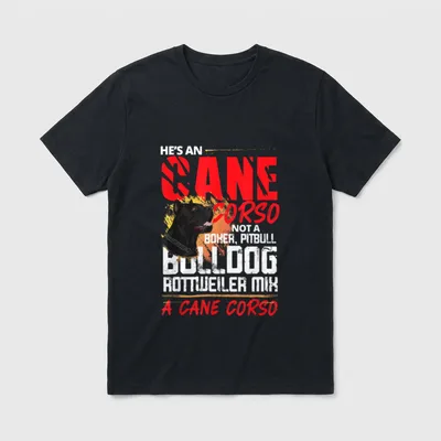 Cane Corso T-Shirt 0025 – Klassisches T-Shirt in Schwarz