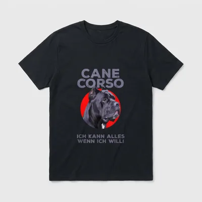 Cane Corso Molosser Hundeschule T-Shirt – Klassisches T-Shirt in Schwarz