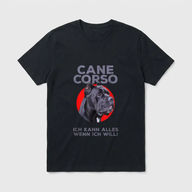 Cane Corso Molosser Hundeschule T-Shirt – Klassisches T-Shirt in Schwarz