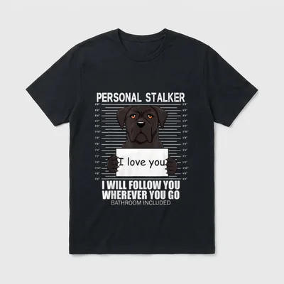 persönliche Stalker Cane Corso T-Shirt – Klassisches T-Shirt in Schwarz
