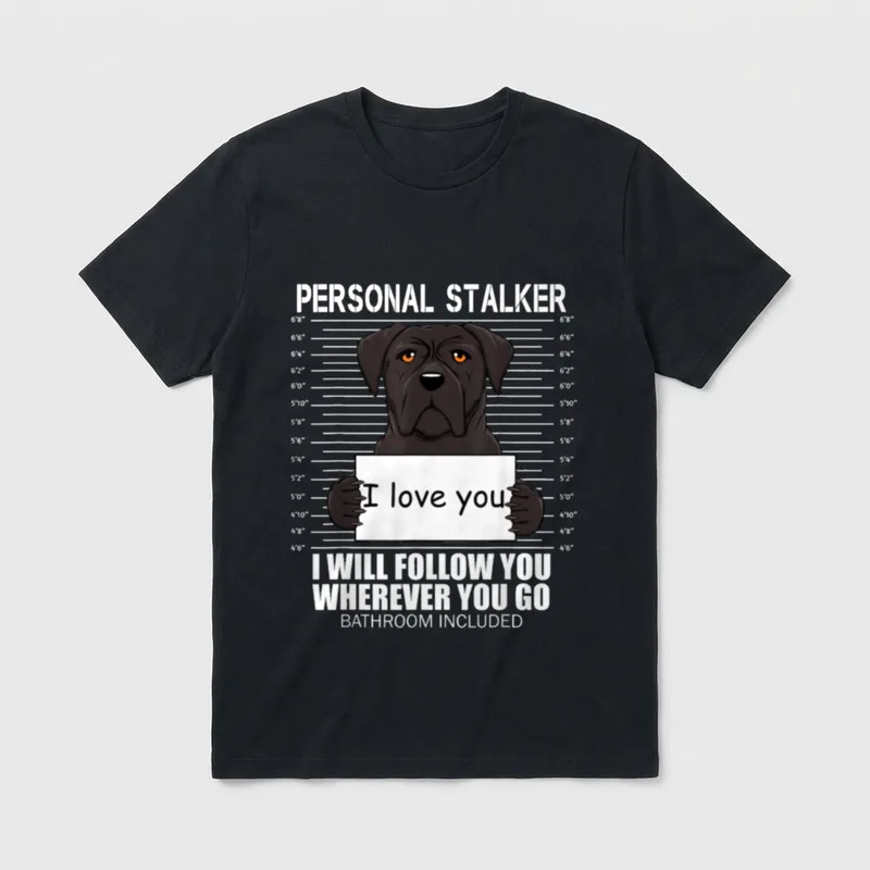 persönliche Stalker Cane Corso T-Shirt – Klassisches T-Shirt in Schwarz