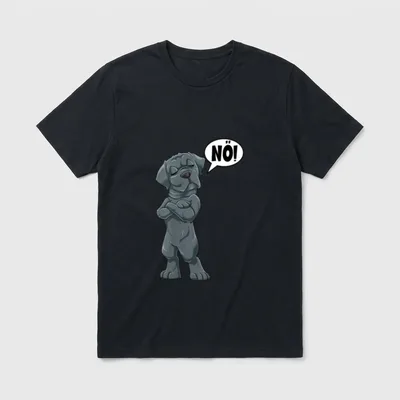 Cane Corso sagt NÖ T-Shirt – Klassisches T-Shirt in Schwarz