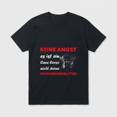 Cane Corso Hund Hunde T-Shirt 0035 – Klassisches T-Shirt in Schwarz