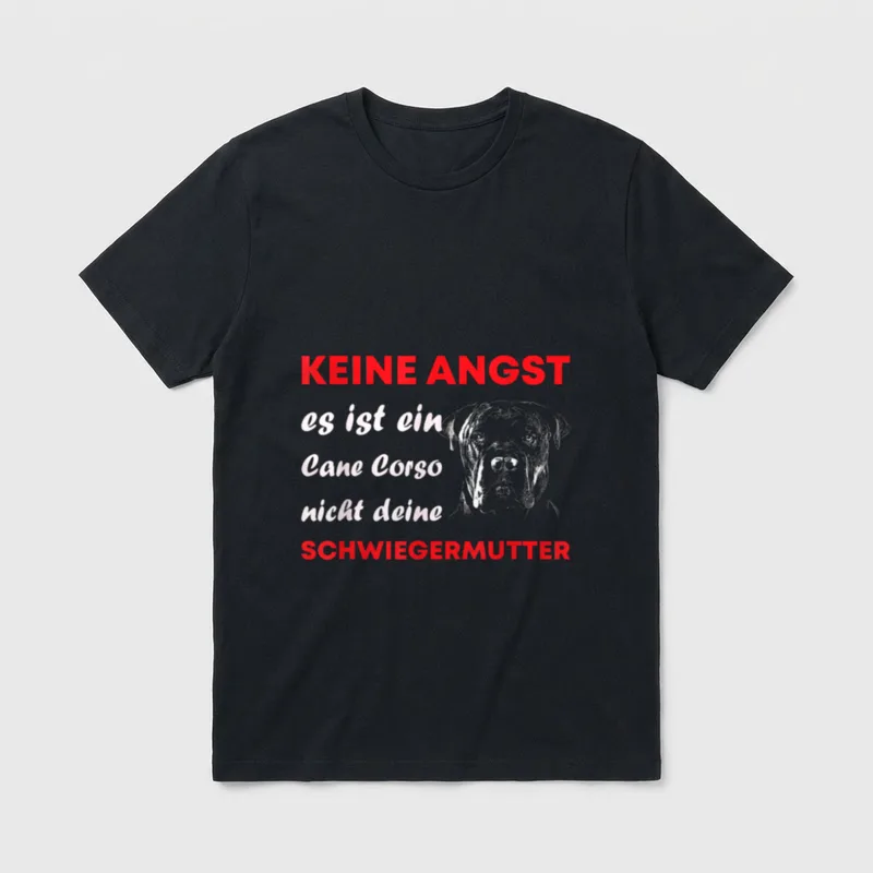 Cane Corso Hund Hunde T-Shirt 0035 – Klassisches T-Shirt in Schwarz