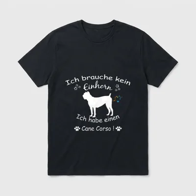 Cane Corso Cane Corso T-Shirt 0037 – Klassisches T-Shirt in Schwarz