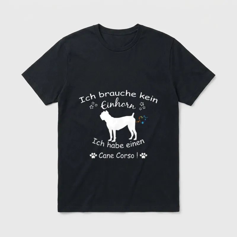 Cane Corso Cane Corso T-Shirt 0037 – Klassisches T-Shirt in Schwarz