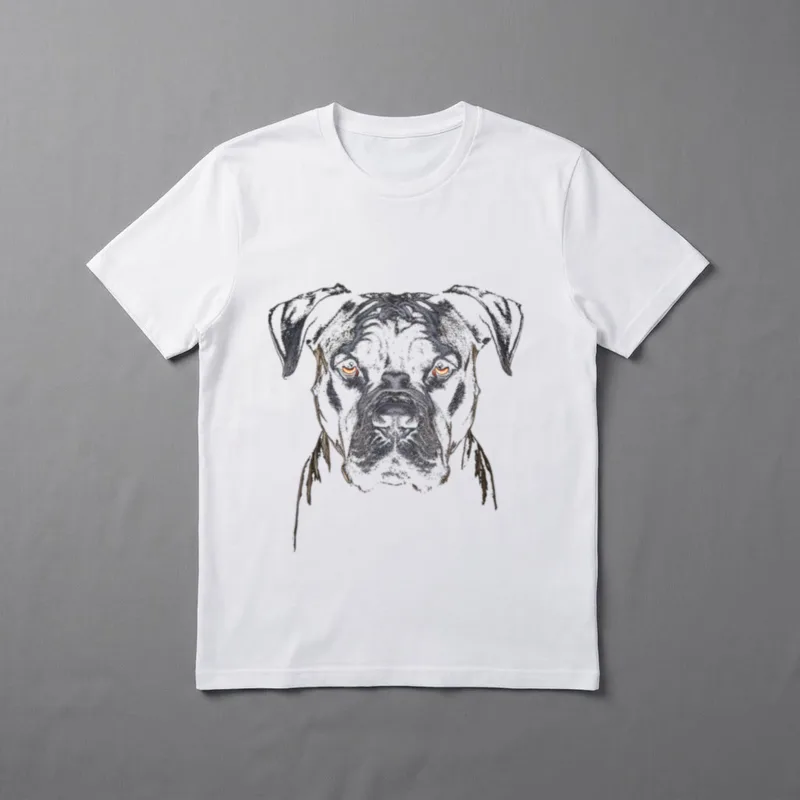 Cane Corso Grafisches Tierkunstwerk T-Shirt – Klassisches T-Shirt in Schwarz