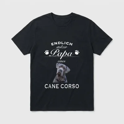 Cane Corso Cane Corso Dog T-Shirt – Klassisches T-Shirt in Schwarz