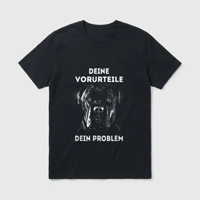Cane Corso Hund Hunde T-Shirt 0048 – Klassisches T-Shirt in Schwarz