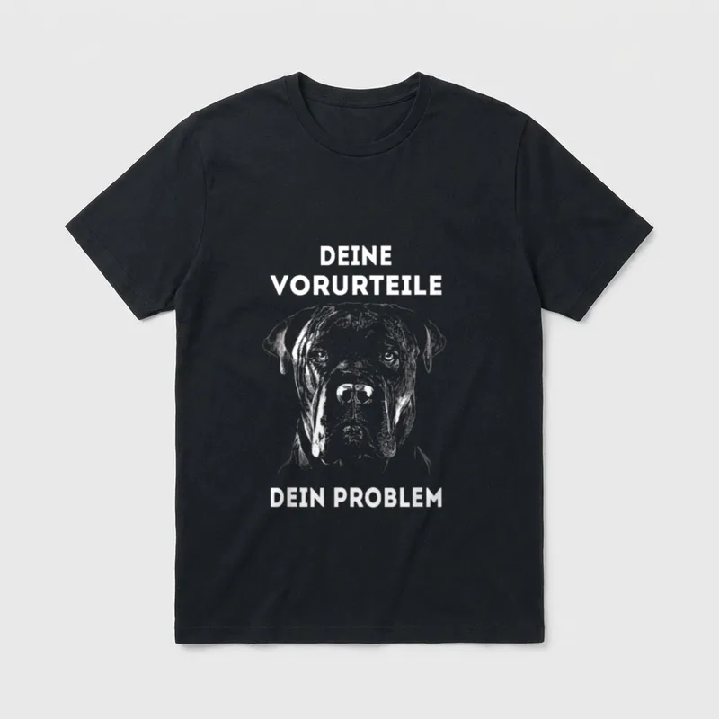 Cane Corso Hund Hunde T-Shirt 0048 – Klassisches T-Shirt in Schwarz