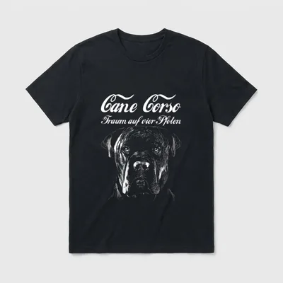 Cane Corso Hund Hunde T-Shirt 0050 – Klassisches T-Shirt in Schwarz