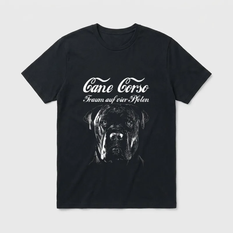 Cane Corso Hund Hunde T-Shirt 0050 – Klassisches T-Shirt in Schwarz
